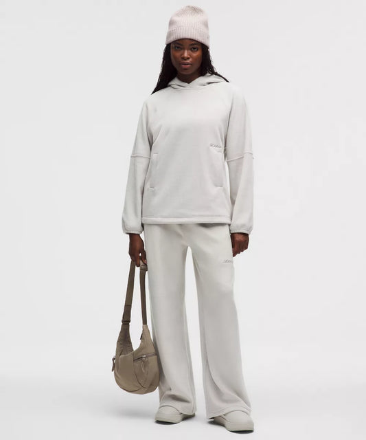 Plush Velour Mid-Rise Pant